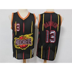 Houston Rockets #13 James Harden Black Hardwood Classics Jersey