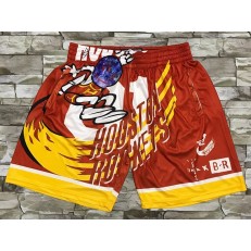 Houston Rockets Red Hardwood Classics Shorts
