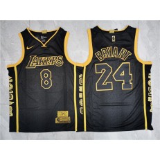 Los Angeles Lakers #24 Kobe Bryant Black Retirement Commemorative Nike Swingman Jersey