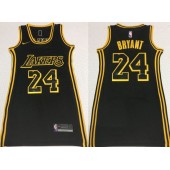 Los Angeles Lakers #24 Kobe Bryant Black Women Nike Swingman Jersey