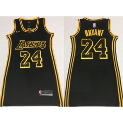 Los Angeles Lakers #24 Kobe Bryant Black Women Nike Swingman Jersey