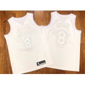 Los Angeles Lakers #8 Kobe Bryant White Nike AF 100 Commemorative Swingman Jersey