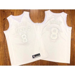 Los Angeles Lakers #8 Kobe Bryant White Nike AF 100 Commemorative Swingman Jersey