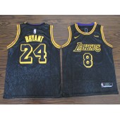 Los Angeles Lakers #8 & #24 Kobe Bryant Black Nike City Edition Swingman Jerseys