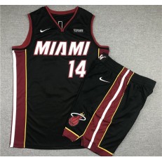 Miami Heat #14 Tyler Herro Black Nike Swingman Jersey(With Shorts)