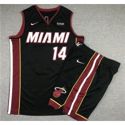Miami Heat #14 Tyler Herro Black Nike Swingman Jersey(With Shorts)