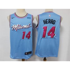 Miami Heat #14 Tyler Herro Light Blue Nike 2020 City Edition Swingman Jersey