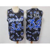 Orlando Magic #32 Shaquille O'Neal Black Tear Up Pack Hardwood Classics Swingman Jersey
