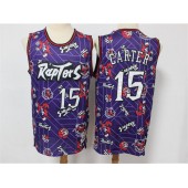 Toronto Raptors #15 Vince Carter Purple Tear Up Pack Hardwood Classics Swingman Jersey