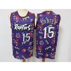 Toronto Raptors #15 Vince Carter Purple Tear Up Pack Hardwood Classics Swingman Jersey