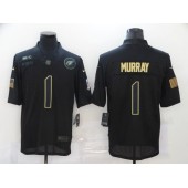 Arizona Cardinals #1 Kyler Murray Black 2020 Salute To Service Limited Jersey