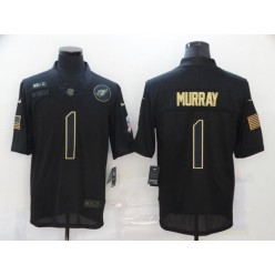 Arizona Cardinals #1 Kyler Murray Black 2020 Salute To Service Limited Jersey
