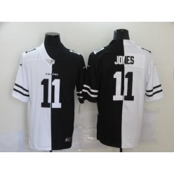 Atlanta Falcons #11 Julio Jones Black And White Split Vapor Untouchable Limited Jersey