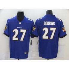 Baltimore Ravens #27 J.K. Dobbins Purple Vapor Untouchable Limited Jersey