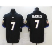 Baltimore Ravens #7 Trace McSorley Black Vapor Untouchable Limited Jersey