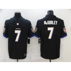 Baltimore Ravens #7 Trace McSorley Black Vapor Untouchable Limited Jersey