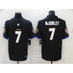 Baltimore Ravens #7 Trace McSorley Black Vapor Untouchable Limited Jersey