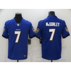 Baltimore Ravens #7 Trace McSorley Purple Vapor Untouchable Limited Jersey