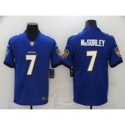 Baltimore Ravens #7 Trace McSorley Purple Vapor Untouchable Limited Jersey