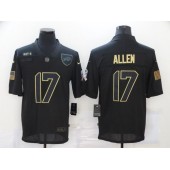 Buffalo Bills #17 Josh Allen Black 2020 Salute To Service Limited Jersey