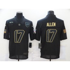 Buffalo Bills #17 Josh Allen Black 2020 Salute To Service Limited Jersey
