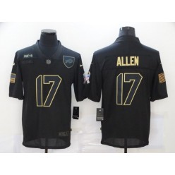 Buffalo Bills #17 Josh Allen Black 2020 Salute To Service Limited Jersey