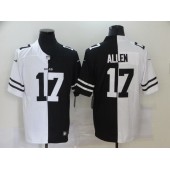 Buffalo Bills #17 Josh Allen Black And White Split Vapor Untouchable Limited Jersey