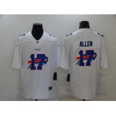 Buffalo Bills #17 Josh Allen White Shadow Logo Limited Jersey
