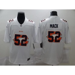 Chicago Bears #52 Khalil Mack White Shadow Logo Limited Jersey