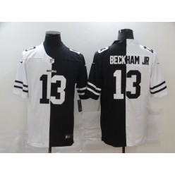 Cleveland Browns #13 Odell Beckham Jr. Black And White Split Vapor Untouchable Limited Jersey