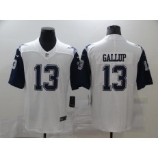 Dallas Cowboys #13 Michael Gallup White Color Rush Limited Jersey