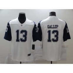 Dallas Cowboys #13 Michael Gallup White Color Rush Limited Jersey