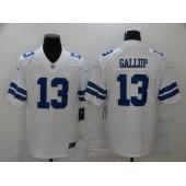 Dallas Cowboys #13 Michael Gallup White Vapor Untouchable Limited Jersey
