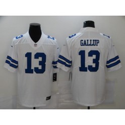 Dallas Cowboys #13 Michael Gallup White Vapor Untouchable Limited Jersey