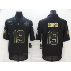 Dallas Cowboys #19 Amari Cooper Black 2020 Salute To Service Limited Jersey