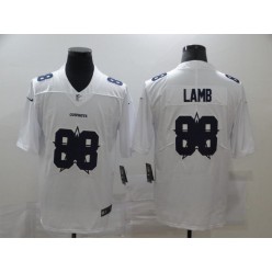 Dallas Cowboys #88 Ceedee Lamb White Shadow Logo Limited Jersey