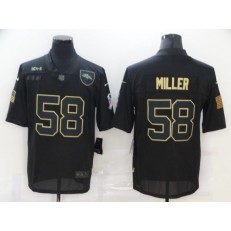 Denver Broncos #58 Von Miller Black 2020 Salute To Service Limited Jersey