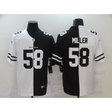 Denver Broncos #58 Von Miller Black And White Split Vapor Untouchable Limited Jersey