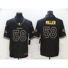 Denver Broncos #58 Von Miller Black Gold Vapor Untouchable Limited Jersey