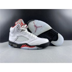 AIR JORDAN 5 RETRO FIRE RED SILVER TONGUE DA1911-102
