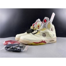 OFF-WHITE x AIR JORDAN 5 RETRO OW 3M SAIL CT8480-002