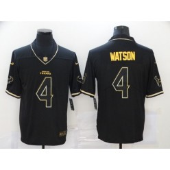 Houston Texans #4 Deshaun Watson Black Gold Vapor Untouchable Limited Jersey