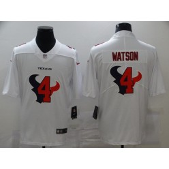 Houston Texans #4 Deshaun Watson White Shadow Logo Limited Jersey