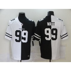 Houston Texans #99 J.J. Watt Black And White Split Vapor Untouchable Limited Jersey