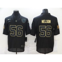 Indianapolis Colts #56 Quenton Nelson Black 2020 Salute To Service Limited Jersey