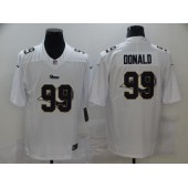 Los Angeles Rams #99 Aaron Donald White Shadow Logo Limited Jersey