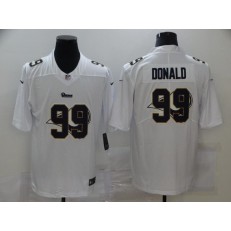 Los Angeles Rams #99 Aaron Donald White Shadow Logo Limited Jersey