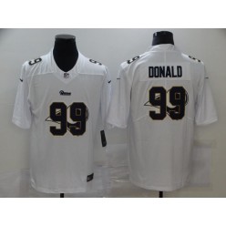 Los Angeles Rams #99 Aaron Donald White Shadow Logo Limited Jersey