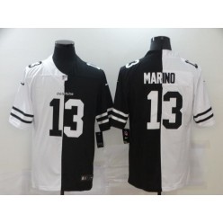 Miami Dolphins #13 Dan Marino Black And White Split Vapor Untouchable Limited Jersey