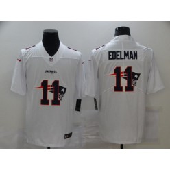 New England Patriots #11 Julian Edelman White Shadow Logo Limited Jersey